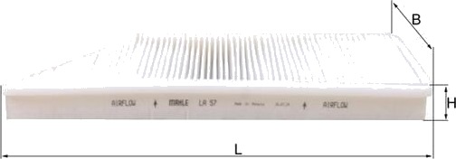 Kupefilter MAHLE LA 57 Kupefilter MAHLE LA 57