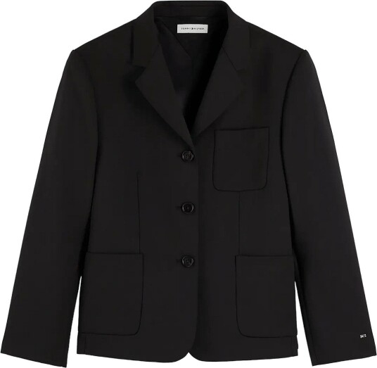 Tommy Hilfiger Timeless Wool 3 Button Blazer Black 36