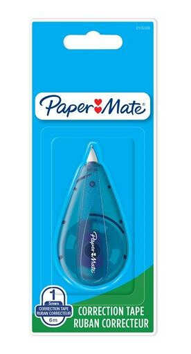 Paper Mate Liquid Paper DryLine Mini Correction Tape | 5mm x 6m | Blå | 1 Count