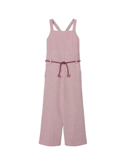 Boboli Popelin Jumpsuit Striped For Girl  Bci Pink 104