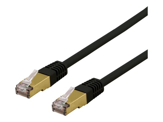 Deltaco Cat6a S/FTP Koblingskabel 5 m Grå - Halogenfri RJ-45