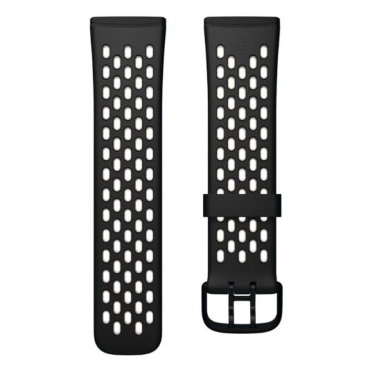 Fitbit Sense, Sense 2, Versa 3 & Versa 4 Sportsarmbånd - Svart S