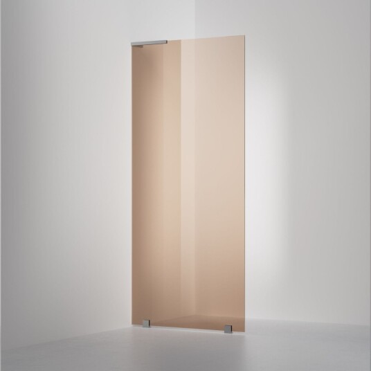 INR Iconic Nordic Rooms Dusjvegg ARC 20 Original Skjermvegg Måltilpasset Brushed Stainless / Venstre Bronse Glass