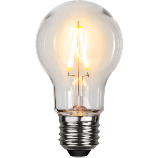 Utendørs E27 Filament LED 1W 2200K 55mm ikke dimbar Klar