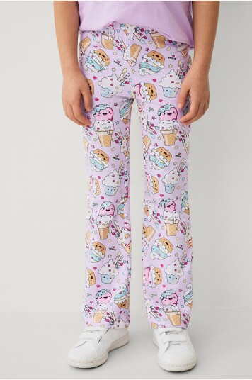 Ellos Collection Leggings med utsvingte bein Lilla Ellos Collection Leggings med utsvingte bein Lilla