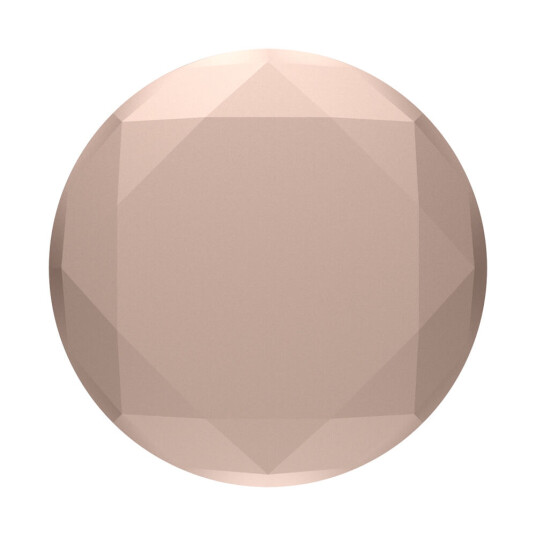 Popsockets Metallic Diamond Rose Gold Avtagbart Grip Med Stativfunksjon Premium
