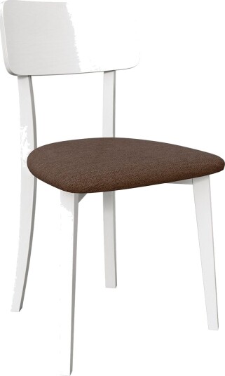 Esher spisestol - hvit, brun