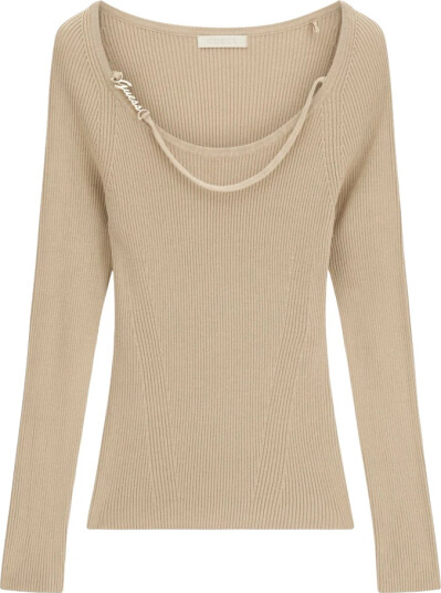 Guess Dame Strikkevarer Beige M,