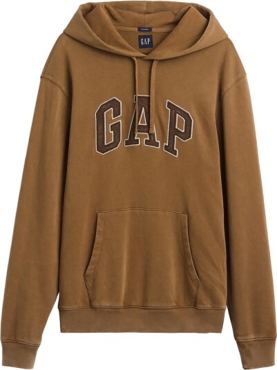 GAP Adult Vintagesoft Arch Logo Hoodie   PALOMINO BROWN V2   L