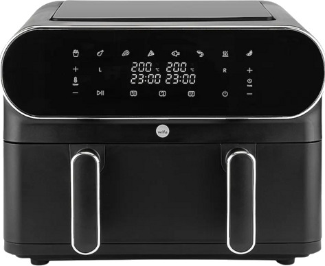 Wilfa Dual Zone Airfryer Af-2x50dual Airfryer Svart Wilfa Dual Zone Airfryer Af-2x50dual Airfryer Svart
