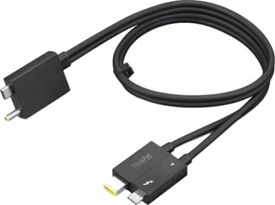 Lenovo Thunderbolt 4 Splitkabel 0,7 m USB-C Svart Lenovo Thunderbolt 4 Splitkabel 0,7 m USB-C Svart