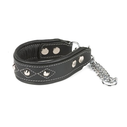 Feel Leather Feel Power Halvstrup Med Nagler Sort (5 X 45-60 cm)