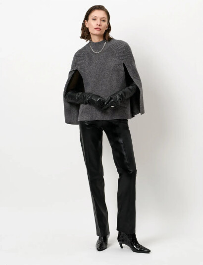 Dante6 Dante6-Romi Cape Sweater - Grey - XS