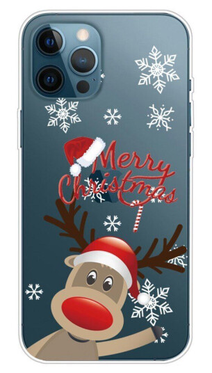 INCOVER iPhone 14 Pro Max TPU Plast Jul Deksel - Reinsdyr med Nisselue