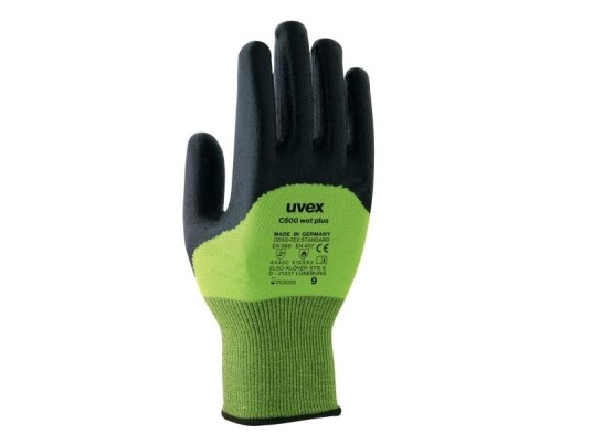 Uvex C500 Wet Plus Sort Gronn Voksen Unisex 1 Stykker Polyethylen Viskose Polyamid Fiberglass