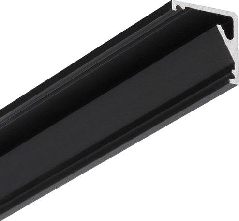 Topmet 1m aluminiumsprofil CABI12 E Svart anodisert hjørne LED skinne Topmet 1m aluminiumsprofil CABI12 E Svart anodisert hjørne LED skinne