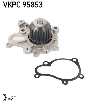 SKF VKPC 95853 Vannpumpe
