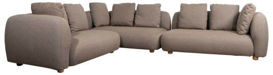 Cane-line Capture hjørnesofa Taupe 2st 2-seter ende H & 2-seter ende V Beige