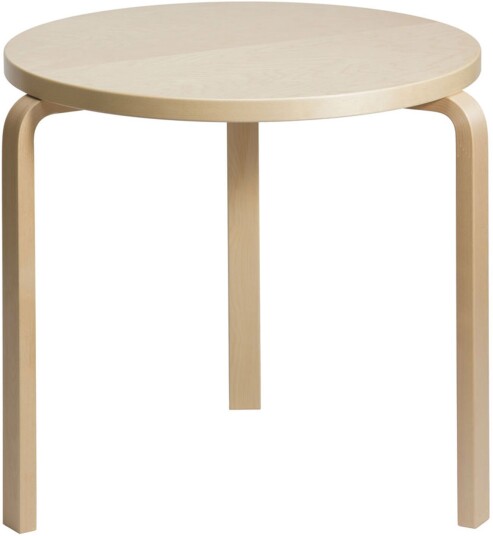 Artek - Aalto Bord 90b Björkfanér Klarlackad Spisebord Alvar Tre Farget