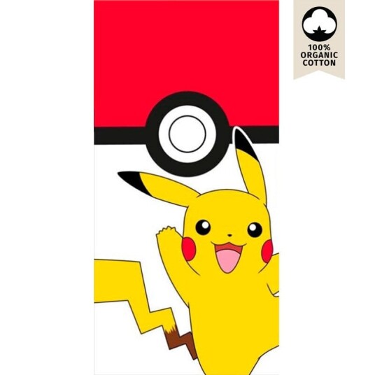 Nintendo Pokemon Pikachu Pokeball strandhåndkle i bomull