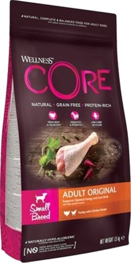 CORE Tørrfôr til hund for små raser - Original Kylling & Kalkun 1,5 kg