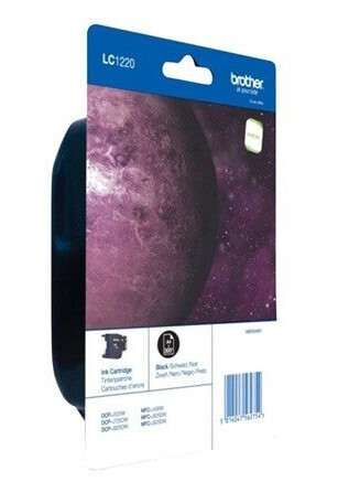Brother LC 1220BKBP - Black Ink - Blekkpatron Svart