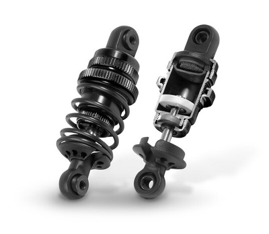 XRAY XR-308307-K T4 Alu Shock Absorber Set Black (2)
