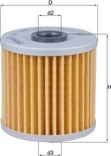 Oljefilter MAHLE ORIGINAL OX 796 Oljefilter MAHLE ORIGINAL OX 796