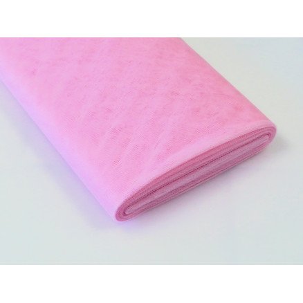 Diverse Tyllstoff Nylon 24 Lys Rosa 145cm 50cm