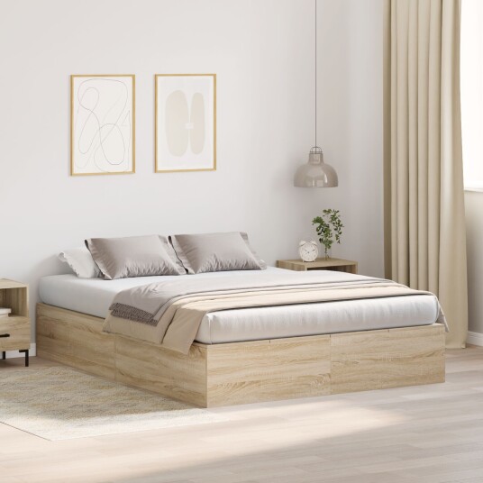 Oppbevaringsseng Sonoma Eik 150x200 cm 3335383