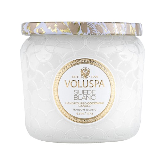 Voluspa Suede Blanc Maison Petite Jar 40h