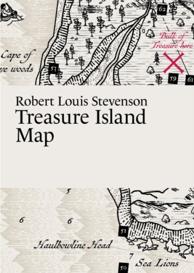 Robert Louis Stevenson Treasure Island Map