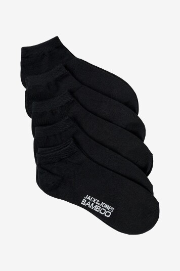 Jack & Jones Ankelsokker jacBasic Bamboo Short Sock 5 pack Svart