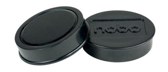 Nobo whiteboard magneter 10 stykk, 20 ark 38mm. Sort