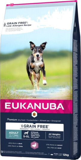 Eukanuba Adult Grain Free And 12 kg Tørrfôr for Voksne Hunder