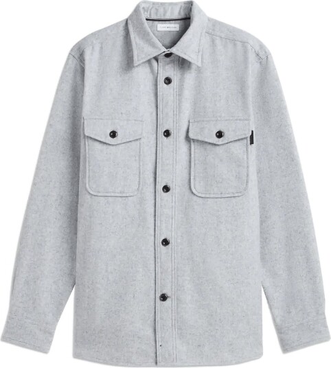 Tommy Hilfiger Cpo Classic Fit Icon Collar LIGHT GREY HEATHER M
