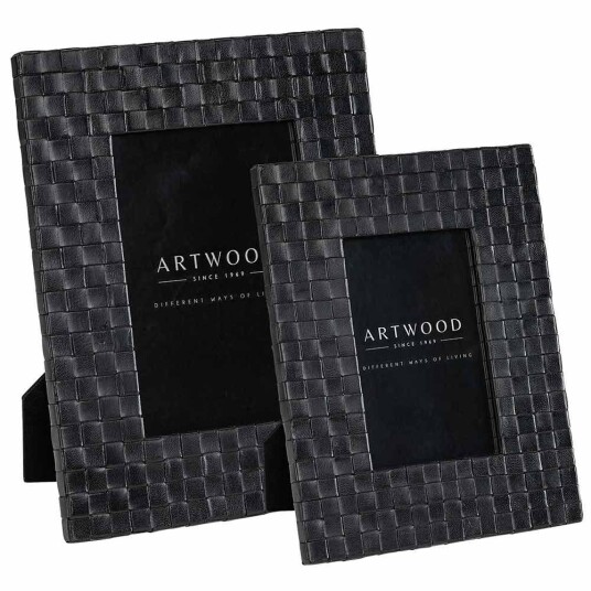 Artwood Bilderammer Fuego svart skinn Artwood Artwood Bilderammer Fuego svart skinn Artwood