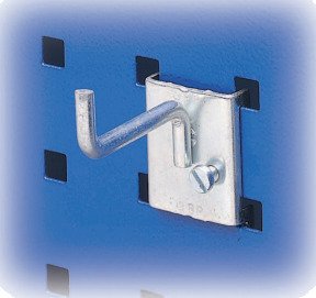 GBP 357139005 Enkeltkrok Ø 6/100 mm, 5-pakning, Garasjeinnredning & oppbevaring