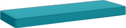 vidaXL 1 delt benkpute VUGHT 100% Polyester Turkis 60 x 30 x 5 cm