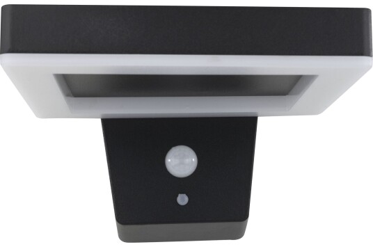 Rev Led Solcellevegglampe Firkantet Sort