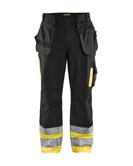 Blåkläder Håndverksbukse varsel Svart/Gul C50