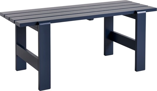 Hay   Weekday Table 180x66 Cm / Steel Blue   Utendørs Spisebord   Hannes & Fritz   Blå   Tre