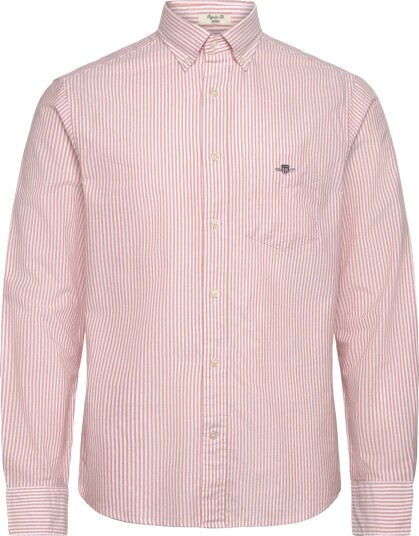 Gant Reg Classic Oxford Stripe Shirt Pink L