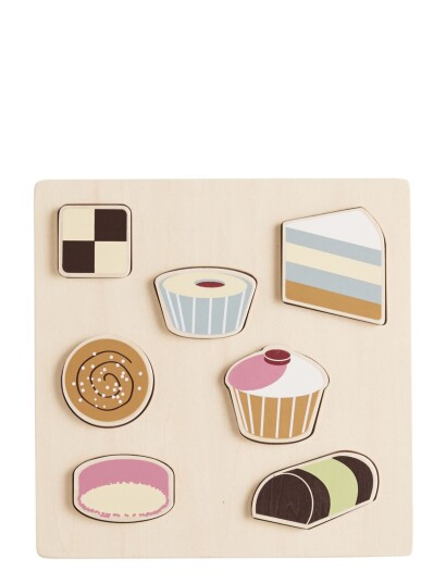 Kid"s Concept Puzzle Swedish Fika Bistro - Multi/patterned - L 22X W 22X H 1.7CM