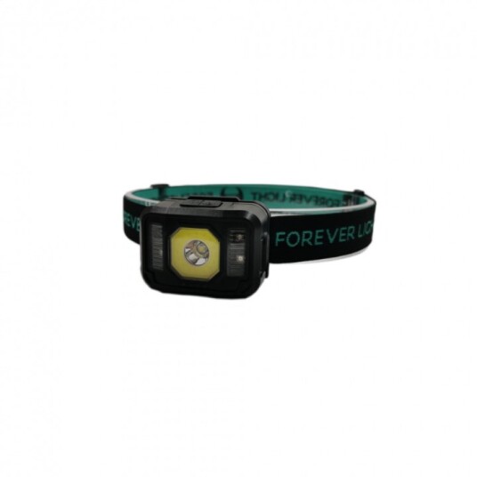 Forever Light LED-hodelykt Senso XP-E 3W + COB 3W med sensor 270lm 1200mAh Li-Pol Forever Light LED-hodelykt Senso XP-E 3W + COB 3W med sensor 270lm 1200mAh Li-Pol