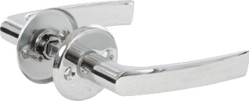 Okko Håndtak På Rosett 16/006 CP Aluminium Okko Håndtak På Rosett 16/006 CP Aluminium