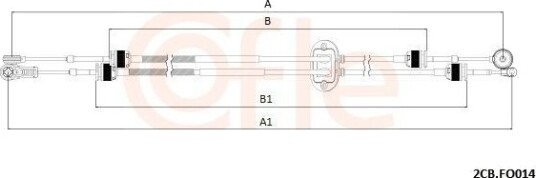Kabel girmekanisme COFLE 2CB.FO014