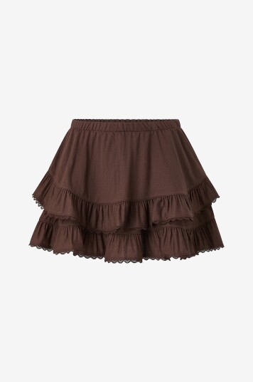 Gina Tricot   Skjørt Frill   Brun