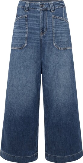 American Eagle Super High-Rise Ultra Wide Leg Jeans - DARK SHADOW - 6 REGULAR