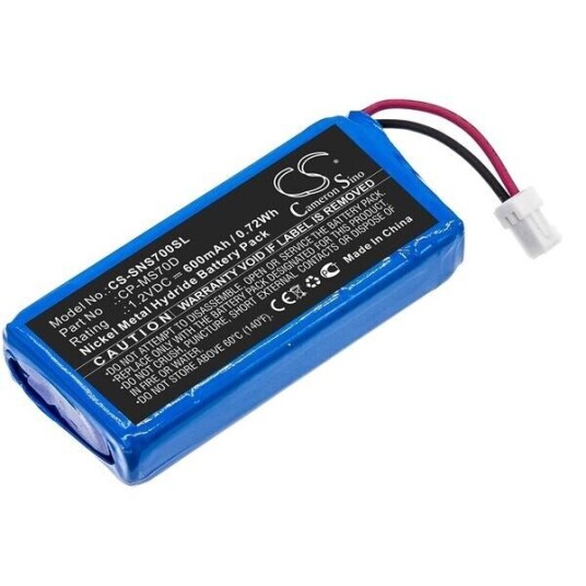 Sony NW-MS70D batteri (600 mAh 1.2 V, Blå)